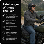 HexFlow Motorcycle Seat Cushion