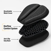 HexFlow Motorcycle Seat Cushion