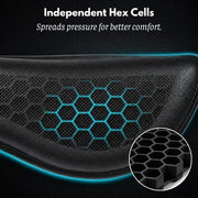 HexFlow Motorcycle Seat Cushion